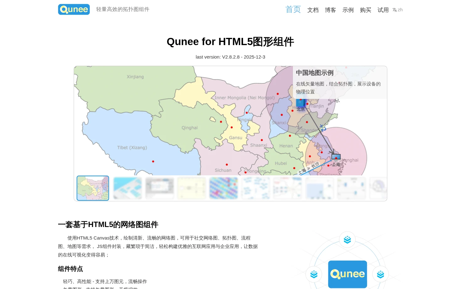 Qunee 页面快照